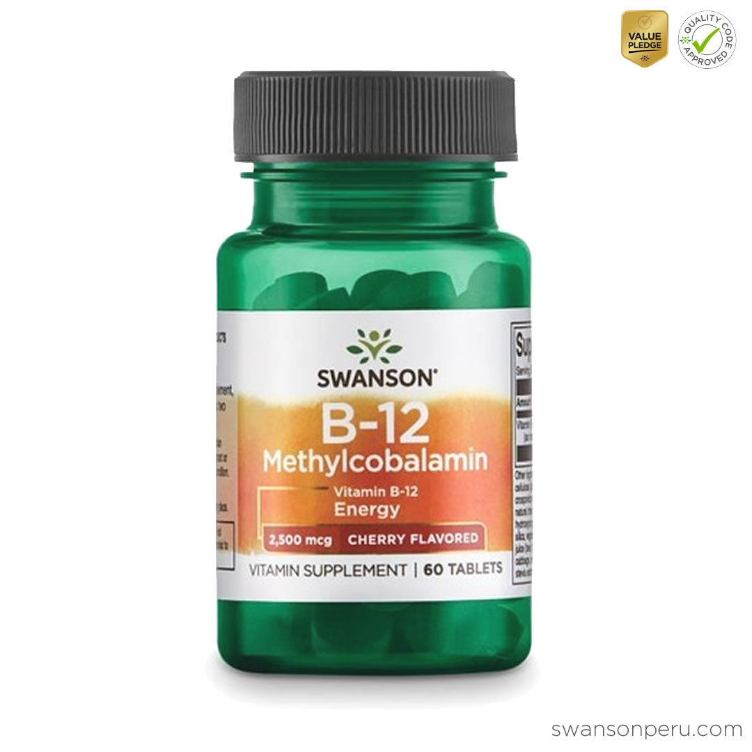 La Vitamina B12 Methylcobalamin y sus beneficios en la salud Swanson Perú